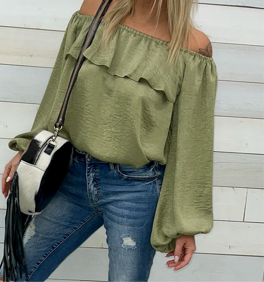 Olive Bell Off Shoulder