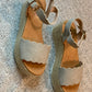 ROPE PLATFORM WEDGES GREY