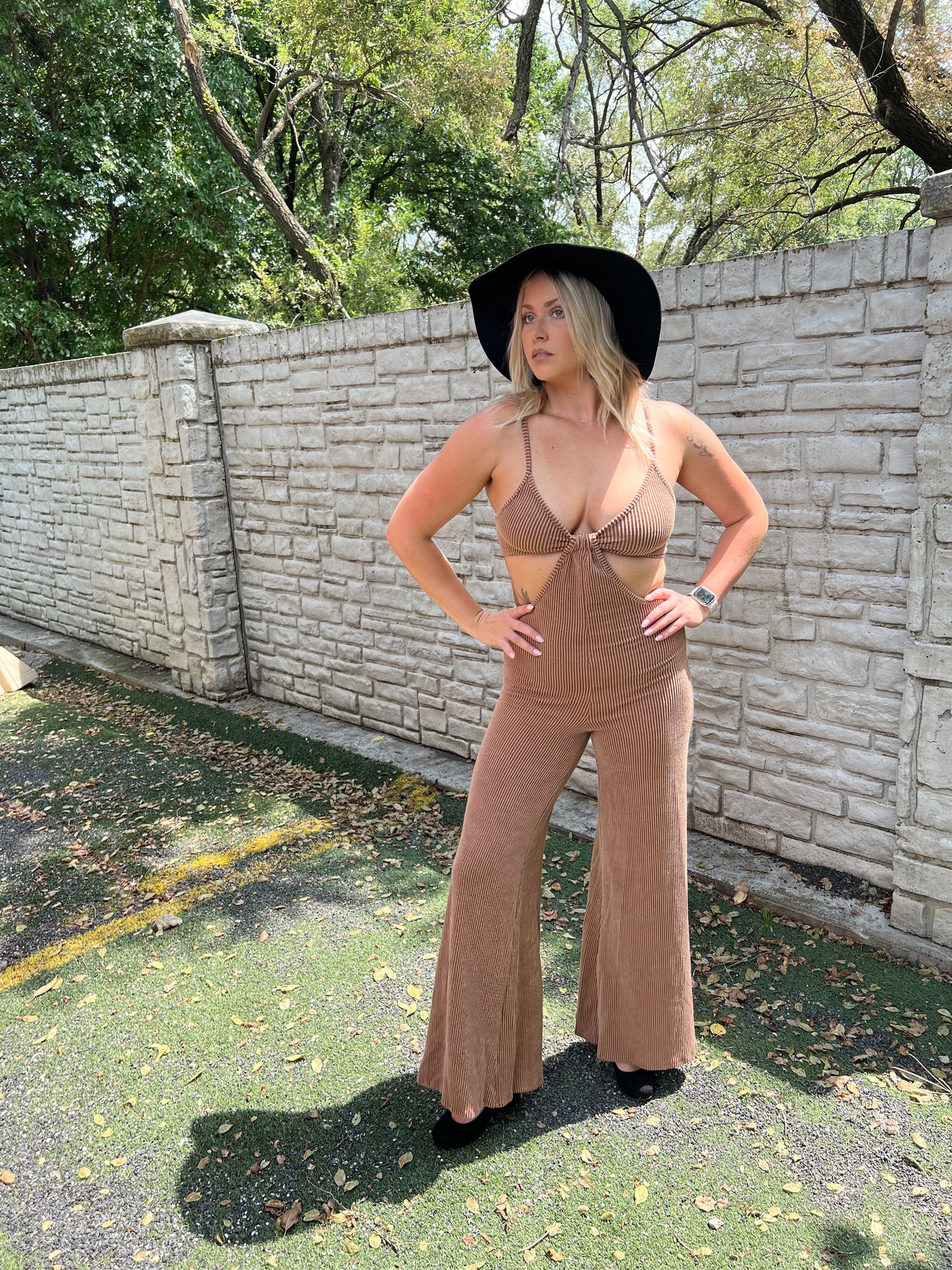 Sedona Cutout Knit Jumpsuit