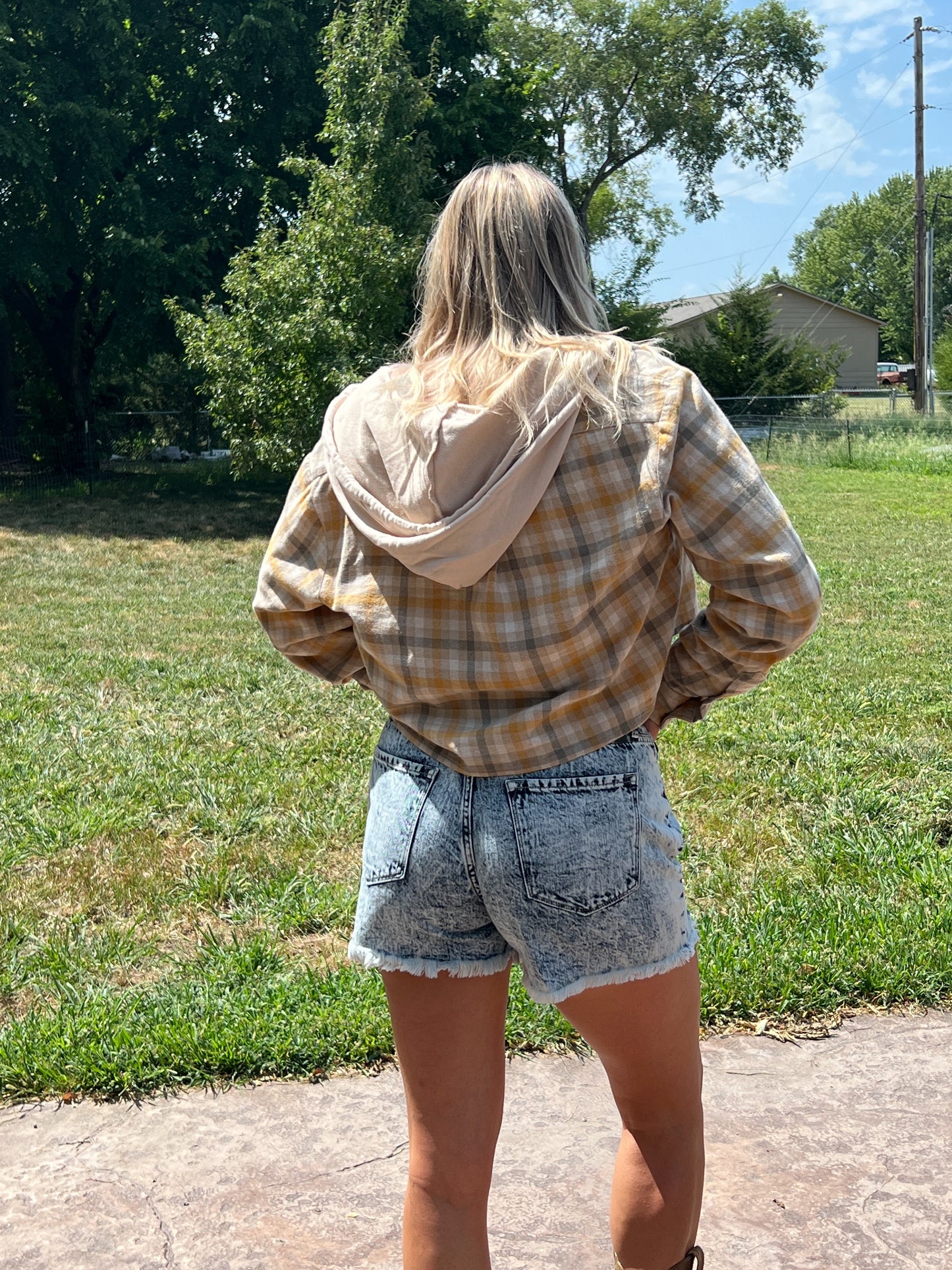 Acid Wash Kan Can Shorts