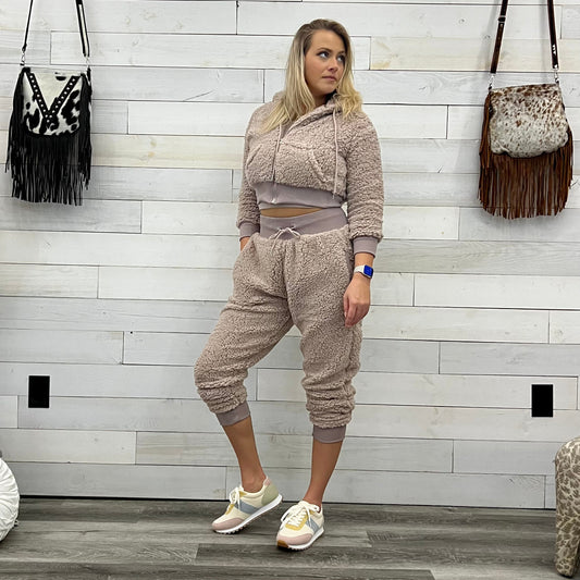 Athena Sherpa Joggers - 4 colors