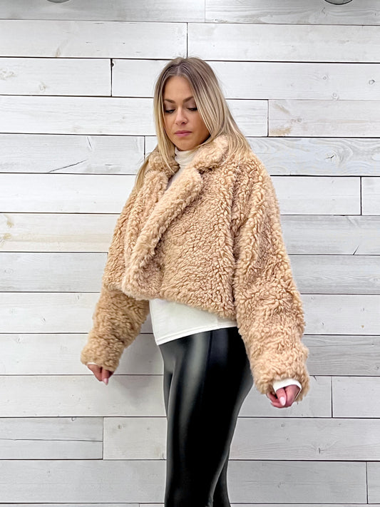 Teddy Crop Coat