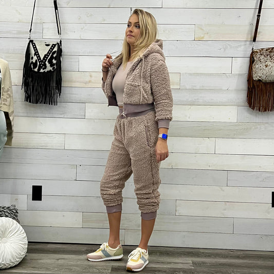 Athena Sherpa Joggers - 4 colors